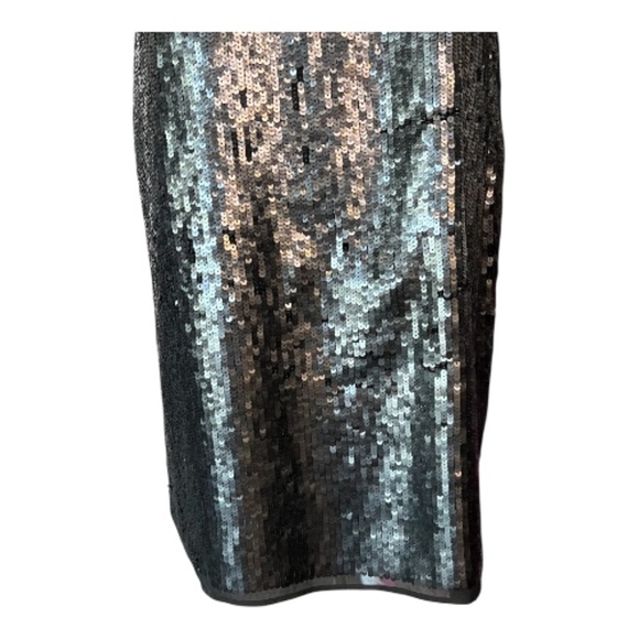 EUC Glint black & gray sequin sleeveless shift dress | size medium - Picture 3 of 8